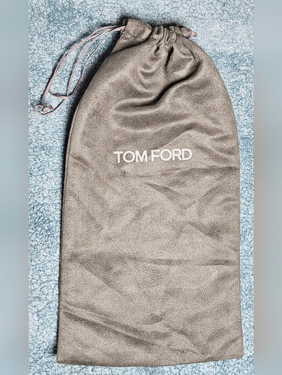 Tom Ford Handbags - Authentic Tom Ford Dark Gray Soft Suede Cotton Drawstring Dust Bag Jewelry Pouch